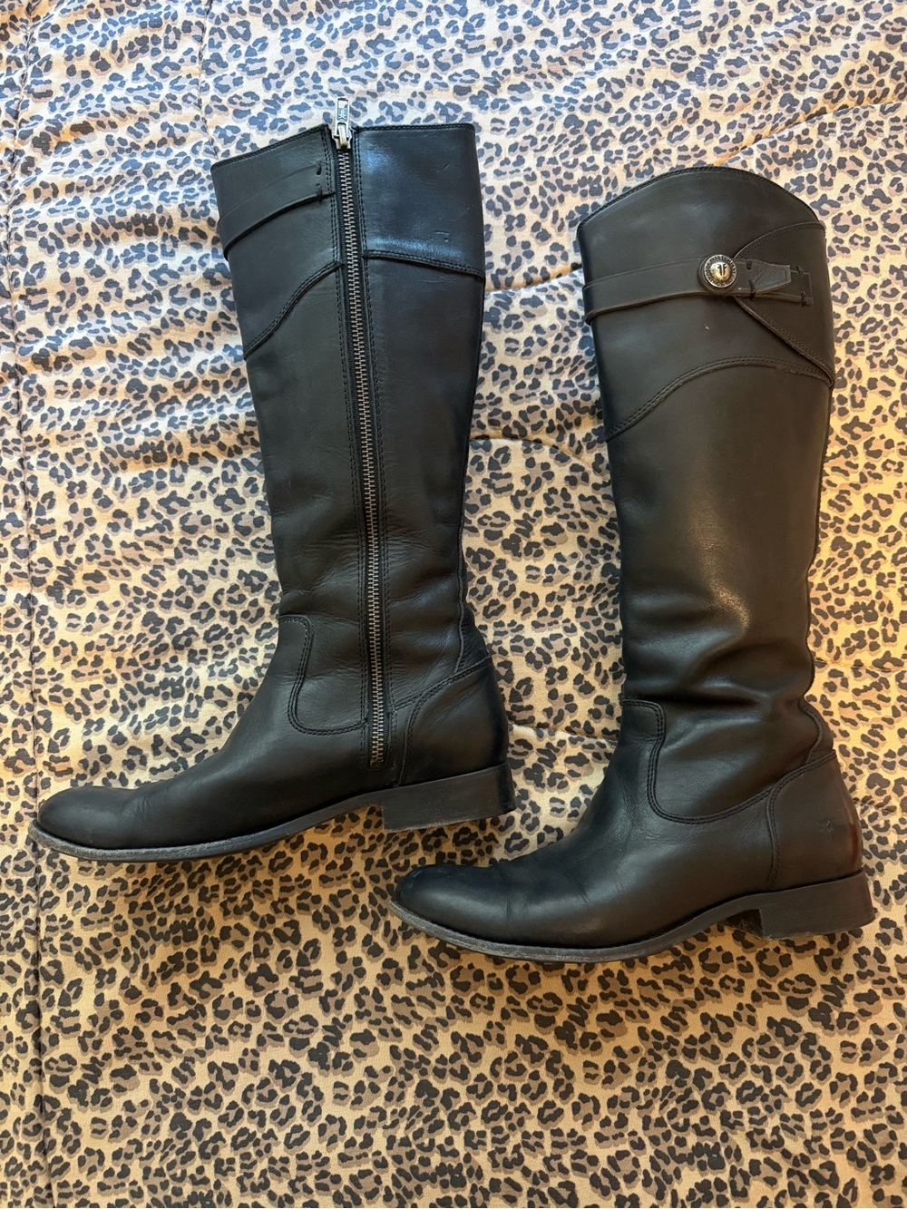 Frye Black Leather Boots - Picture 5 of 6